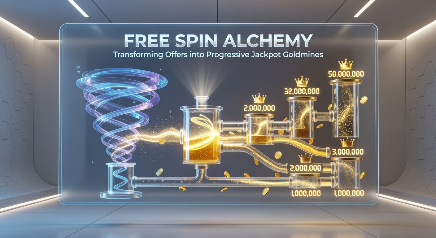 Slot machine screen flashing a massive progressive jackpot win from free spins, with coins erupting and a meter hitting eight figures