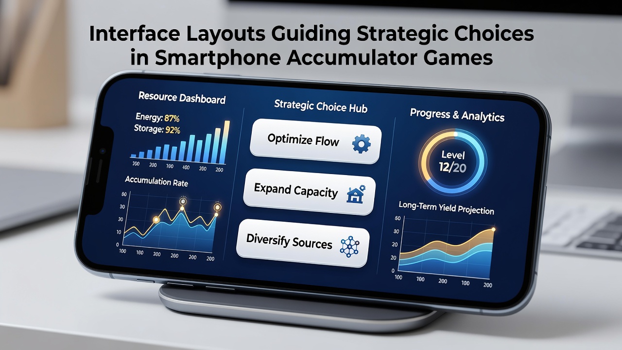 Interface Arrangements Directing Choices in Handheld Accumulator Gaming Systems