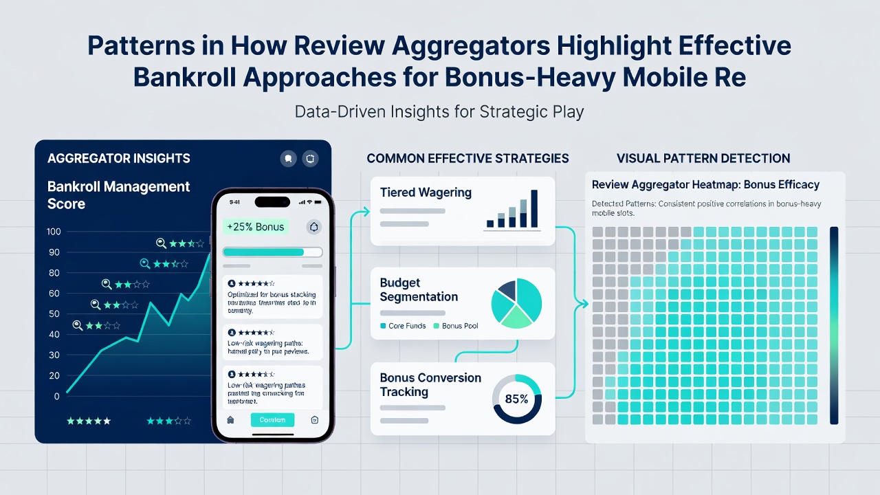 Mobile device showing reel game interface with overlaid bankroll tracking metrics