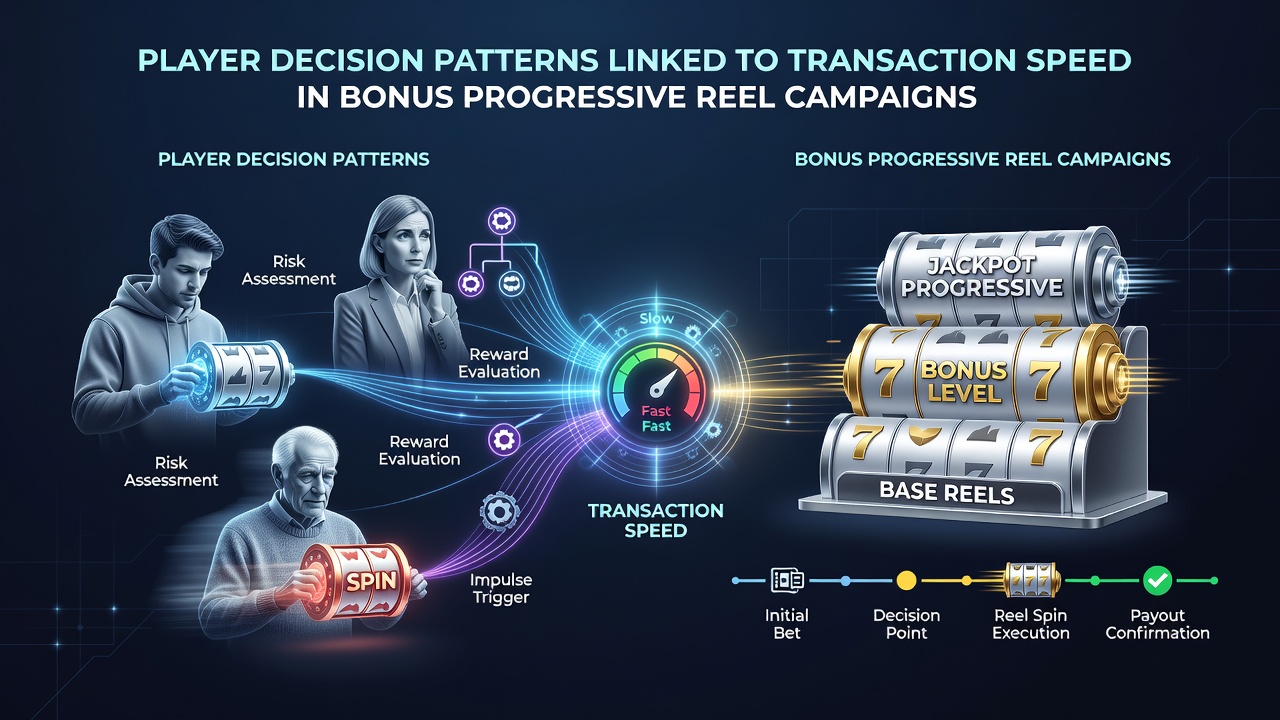 Analytics dashboard displaying correlation between transaction speed and player selections in progressive campaigns