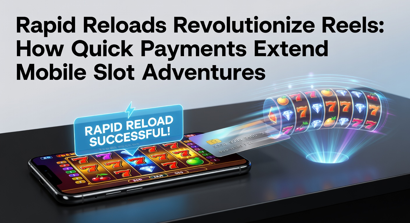 A vibrant mobile screen showing a slot machine reel spinning with instant payment icons overlayed, highlighting seamless deposit flows during gameplay