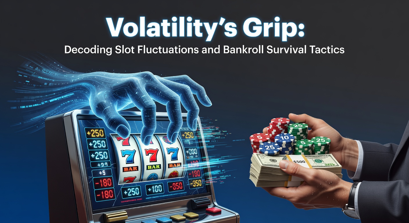 Dynamic slot machine reels showing high and low volatility patterns with fluctuating wins and losses